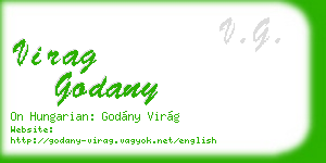 virag godany business card